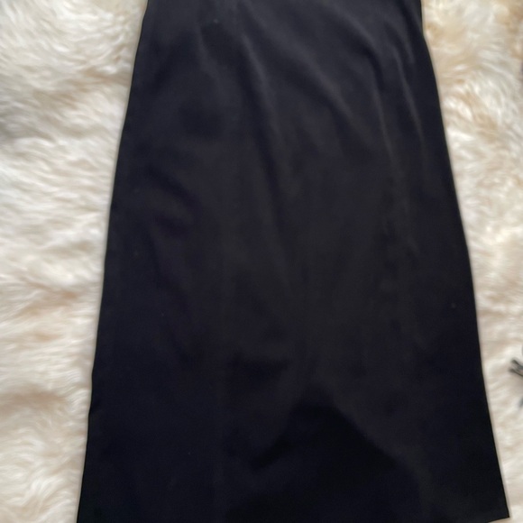 Talbots Stretch Long Black Skirt Size 12 - Picture 2 of 10